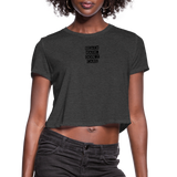 Women's Cropped T-Shirt - deep heather