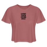 Women's Cropped T-Shirt - mauve