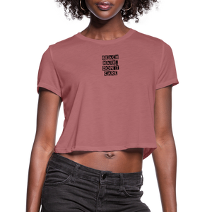 Women's Cropped T-Shirt - mauve