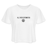 Women's Cropped T-Shirt - white