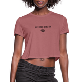 Women's Cropped T-Shirt - mauve