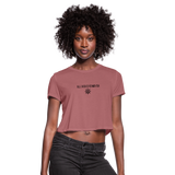 Women's Cropped T-Shirt - mauve