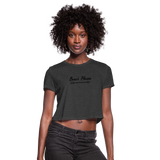 Women's Cropped T-Shirt - deep heather