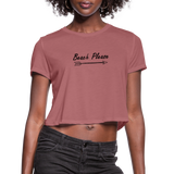 Women's Cropped T-Shirt - mauve