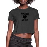 Women's Cropped T-Shirt - deep heather