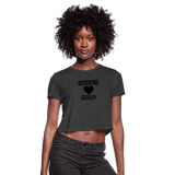 Women's Cropped T-Shirt - deep heather