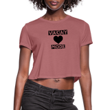 Women's Cropped T-Shirt - mauve