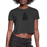 Women's Cropped T-Shirt - deep heather