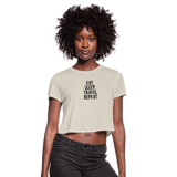 Women's Cropped T-Shirt - dust