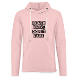 Unisex Lightweight Terry Hoodie - cream heather pink