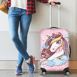 Luggage Cover - Unicorn Pink