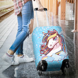 Luggage Cover -Unicorn Blue