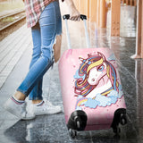 Luggage Cover - Unicorn Pink