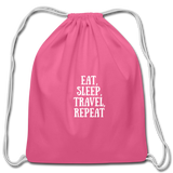 Cotton Drawstring Bag - pink