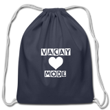 Cotton Drawstring Bag - navy