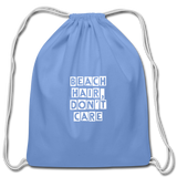 Cotton Drawstring Bag - carolina blue