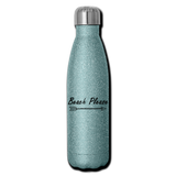 Insulated Stainless Steel Water Bottle - turquoise glitter