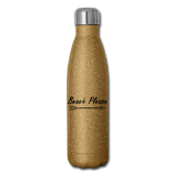 Insulated Stainless Steel Water Bottle - gold glitter