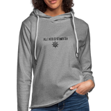 Unisex Lightweight Terry Hoodie - heather gray