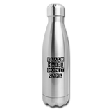 Insulated Stainless Steel Water Bottle - silver