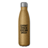 Insulated Stainless Steel Water Bottle - gold glitter