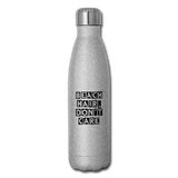 Insulated Stainless Steel Water Bottle - silver glitter