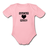 Organic Short Sleeve Baby Bodysuit - light pink