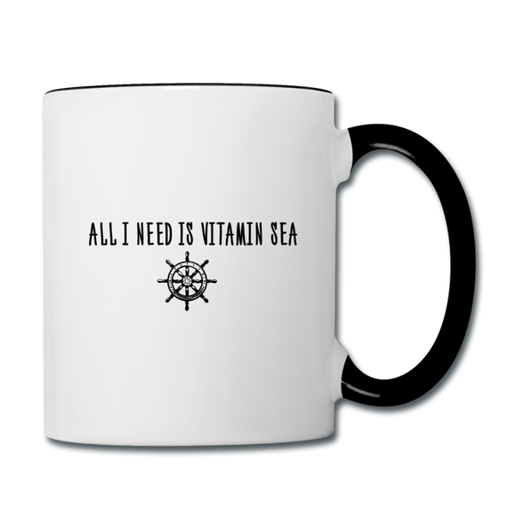 Contrast Coffee Mug - white/black