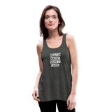 Women's Flowy Tank Top by Bella - deep heather