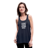 Women's Flowy Tank Top by Bella - navy