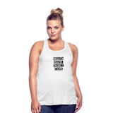 Women's Flowy Tank Top by Bella - white