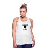 Women's Flowy Tank Top by Bella - white