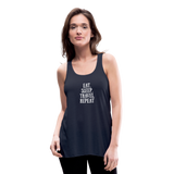 Women's Flowy Tank Top by Bella - navy