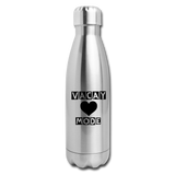 Insulated Stainless Steel Water Bottle - silver