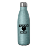 Insulated Stainless Steel Water Bottle - turquoise glitter