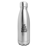 Insulated Stainless Steel Water Bottle - silver