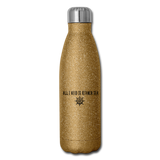 Insulated Stainless Steel Water Bottle - gold glitter